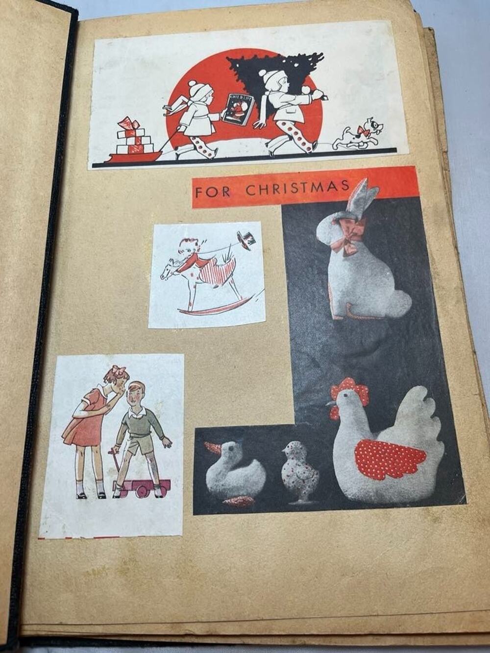 C1930 Scrap Book - Advertisements, Children, Ads, ANIMALS 32 Pages